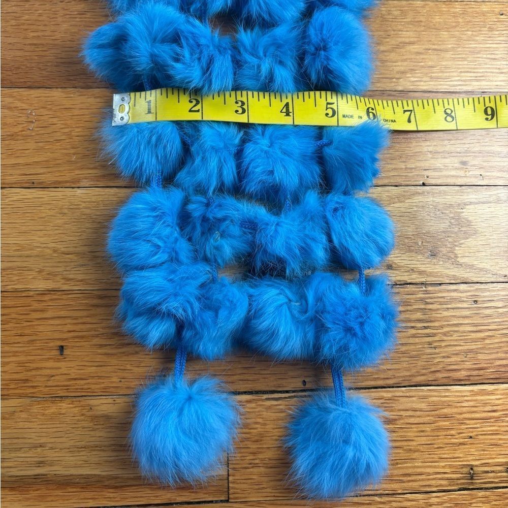 Blue Luxury 2000’s Rabbit Scarf - Picture 4 of 5